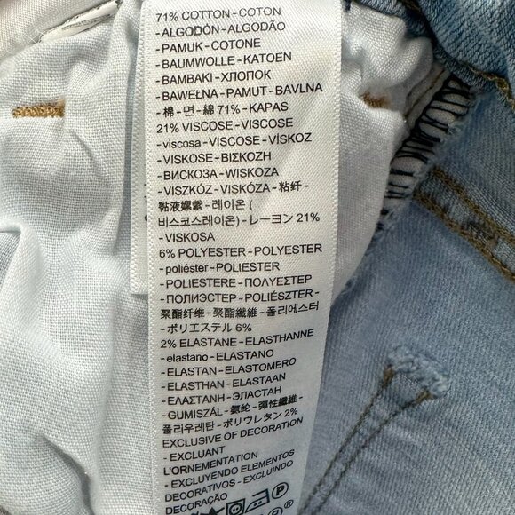 Levis 724 High-Rise Straight Crop Jeans Women 29 Stretch Tribeca Moon Light Wash - Picture 11 of 13